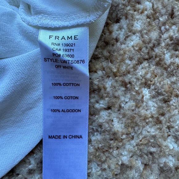 Frame Women's White Sleeveless Tank Tee Top Size XS - Picture 4 of 4